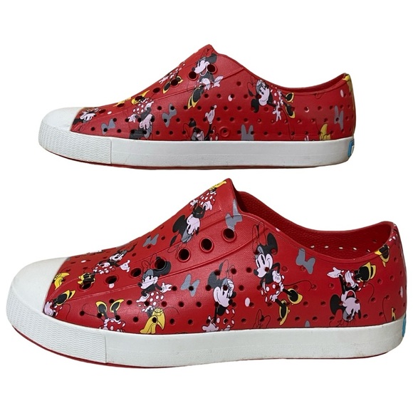 Native Disney Minnie Mouse Red & White Slip Ons - Picture 5 of 10